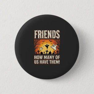 Badge Rond 5 Cm Conception de cimetière de fantômes Halloween Frie
