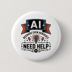 Badge Rond 5 Cm Conception de citation de technologie d'humour de 