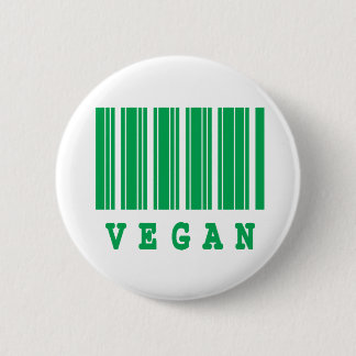 Badge Rond 5 Cm conception de code barre végétalien