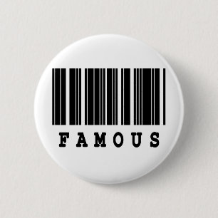 Badge Rond 5 Cm conception de code-barres célèbre