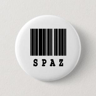 Badge Rond 5 Cm conception de code-barres spaz