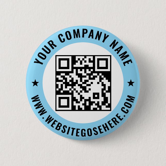 Badge Rond 5 Cm Conception de code QR personnalisé pour la promoti (Devant)