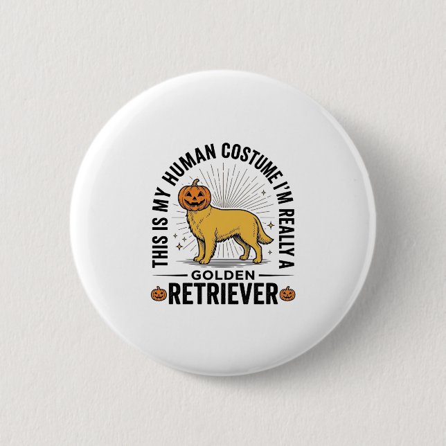 Badge Rond 5 Cm Conception de costume de citrouille d'Halloween de (Devant)