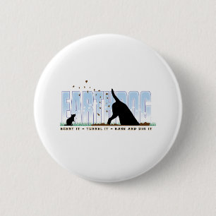 Badge Rond 5 Cm Conception de couleur d'Earthdog