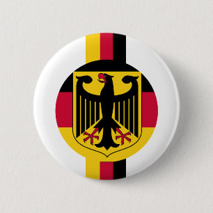 Badge Rond 5 Cm Conception de couleurs du Deutschland Fussball