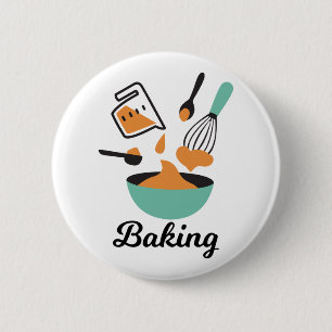Badge Rond 5 Cm Conception De Cuisson Pour Bakers