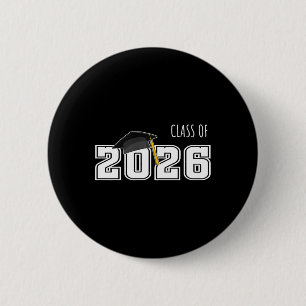 Badge Rond 5 Cm Conception de Diplôme Pour Senior 2026 Conception