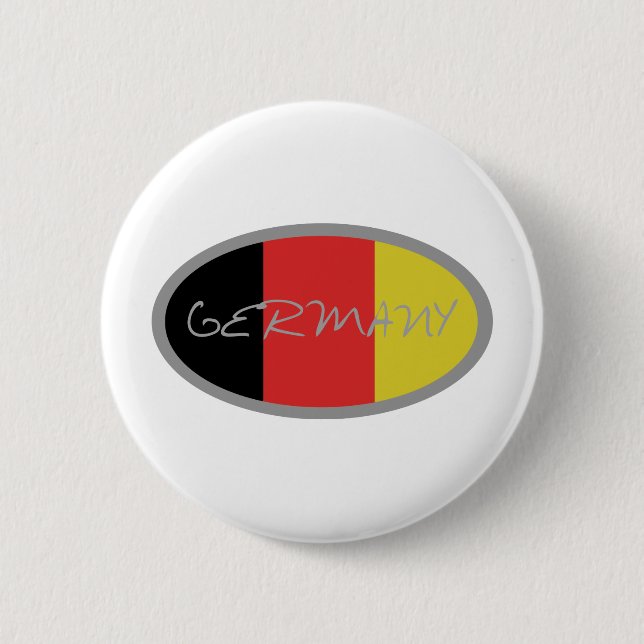 Badge Rond 5 Cm Conception de drapeau de l'Allemagne ! (Devant)