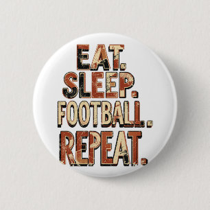 Badge Rond 5 Cm Conception de fan de football vintage Graphique