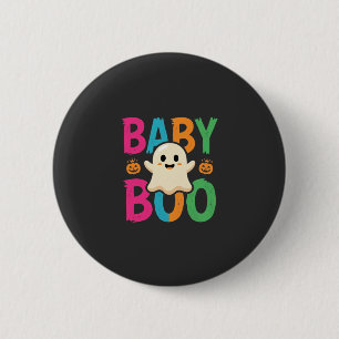 Badge Rond 5 Cm Conception de fantôme Halloween Baby Boo_1