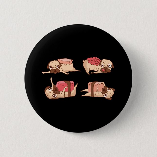 Badge Rond 5 Cm Conception de Foodie de Teckels Drôles (Devant)