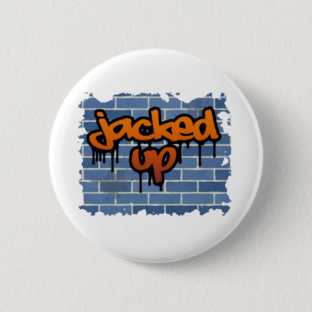 Badge Rond 5 Cm conception de graffitis (Devant)