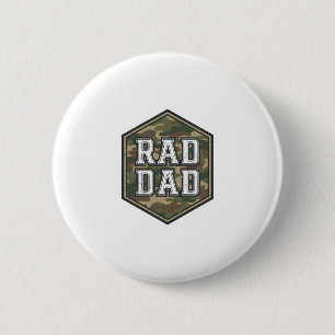 Badge Rond 5 Cm Conception de gravure vintage hexagonale camouflée