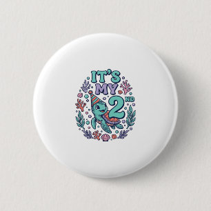 Badge Rond 5 Cm Conception de gravure vintage tortue de mer 2e ann