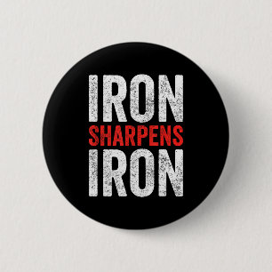 Badge Rond 5 Cm Conception de gym motivante Fer Aiguise Fer