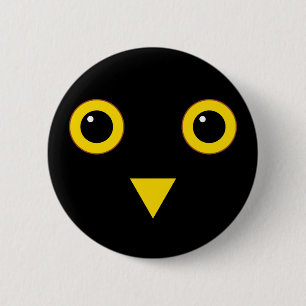 Badge Rond 5 Cm Conception de hibou