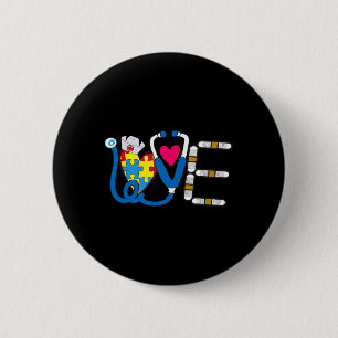Badge Rond 5 Cm Conception de journée de sensibilisation à l'autis