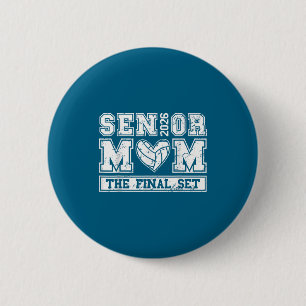 Badge Rond 5 Cm Conception de la classe de mères seniors de volley