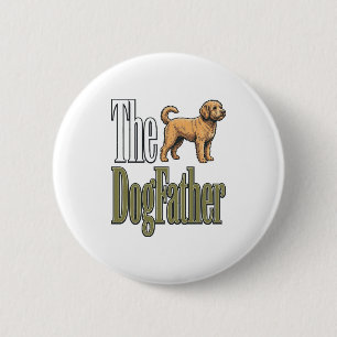 Badge Rond 5 Cm Conception de l'amour de chien de gravure vintage