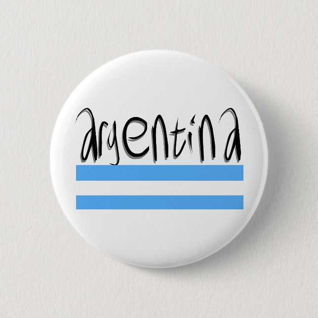 Badge Rond 5 Cm Conception de l'Argentine ! (Devant)