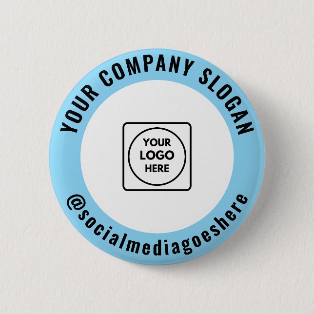 Badge Rond 5 Cm Conception de logo d'entreprise pour la promotion  (Devant)