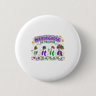 Badge Rond 5 Cm Conception de l'oie mardi Coquette libre