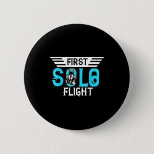 Badge Rond 5 Cm Conception de lot drôle nouveau premier vol solo a