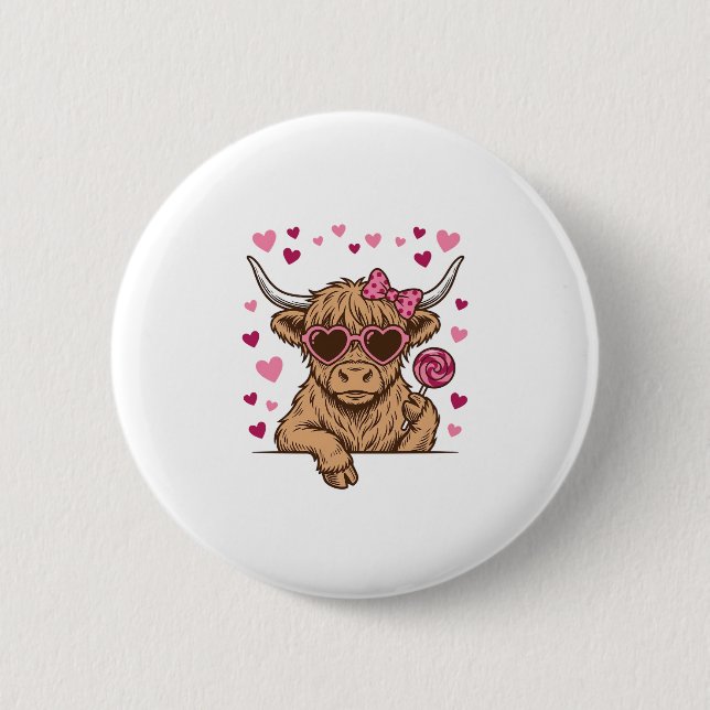 Badge Rond 5 Cm Conception de lunettes de soleil pour la Saint-Val (Devant)