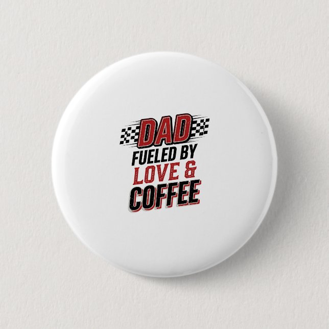 Badge Rond 5 Cm Conception de maillot de course pour papa alimenté (Devant)