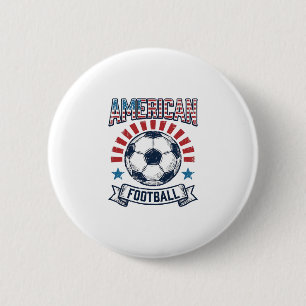 Badge Rond 5 Cm Conception de maillot de football américain vintag