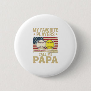 Badge Rond 5 Cm Conception de maillot de joueurs de baseball de so