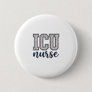Badge Rond 5 Cm Conception de maillot universitaire floral d'infir