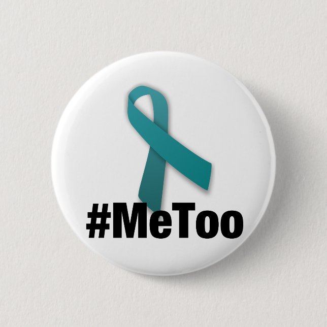 Badge Rond 5 Cm Conception de #MeToo avec le ruban (Devant)