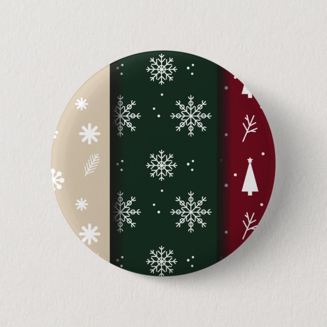 Badge Rond 5 Cm Conception de Noël et du Nouvel An (Devant)