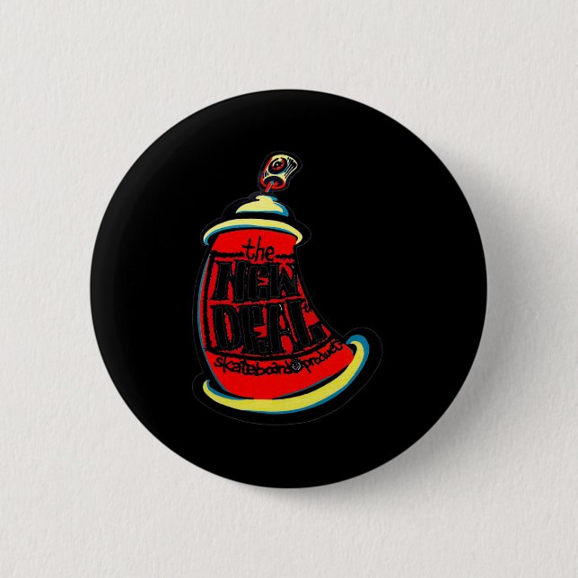 Badge Rond 5 Cm Conception de nouveau skateboard Aerosol (Devant)