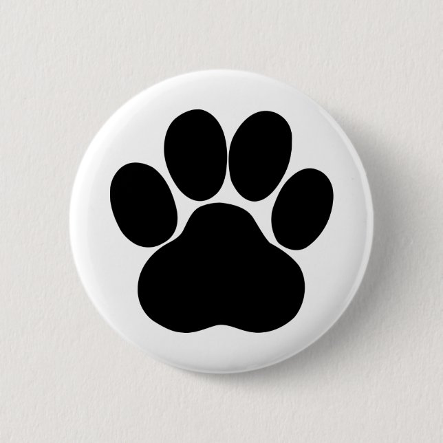 Badge Rond 5 Cm Conception de pieds de panda (Devant)