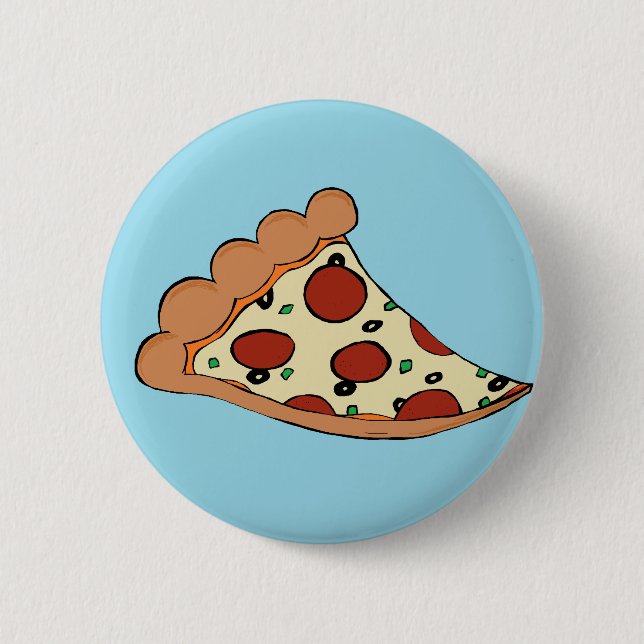 Badge Rond 5 Cm Conception de pizza (Devant)