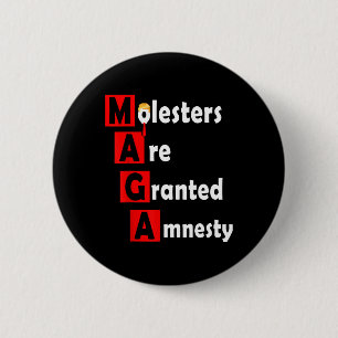 Badge Rond 5 Cm Conception de protestation anti-Trump sarcastique