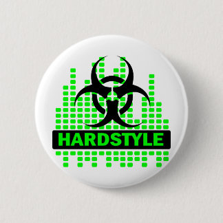 Badge Rond 5 Cm Conception de rythme de Hardstyle