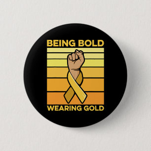 Badge Rond 5 Cm Conception de sensibilisation au cancer chez les e