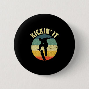 Badge Rond 5 Cm Conception de skateboard vintage pour garçons fill
