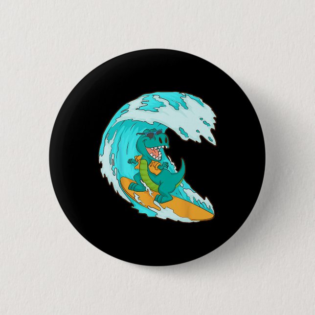 Badge Rond 5 Cm Conception de surf cool pour hommes femmes surfeur (Devant)