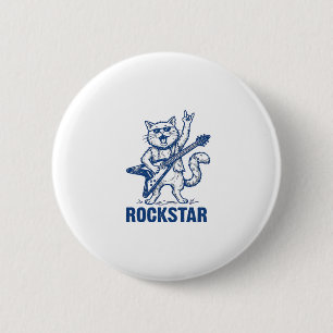 Badge Rond 5 Cm Conception de t-shirt avec gravure vintage de chat