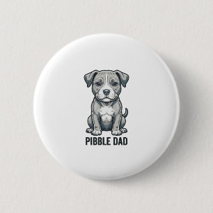 Badge Rond 5 Cm Conception de t-shirt de chien de gravure vintage