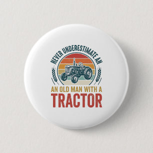 Badge Rond 5 Cm Conception de t-shirt de citation de vieil homme d