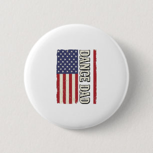 Badge Rond 5 Cm Conception de T-shirt de drapeau vintage patriotiq