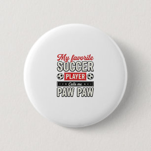 Badge Rond 5 Cm Conception de T-shirt de grand-père joueur de foot
