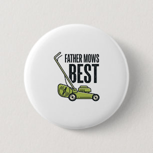 Badge Rond 5 Cm Conception de t-shirt de tondeuse à gazon vintage