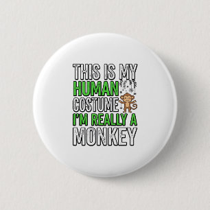 Badge Rond 5 Cm Conception de T-shirt Halloween Costume Humain Sin