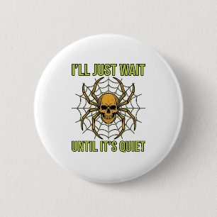 Badge Rond 5 Cm Conception de T-Shirt Halloween drôle de crâne vin